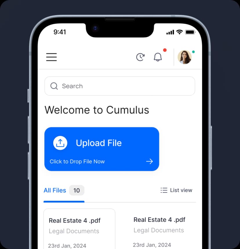 Cumulus - User Interface Mockup 3