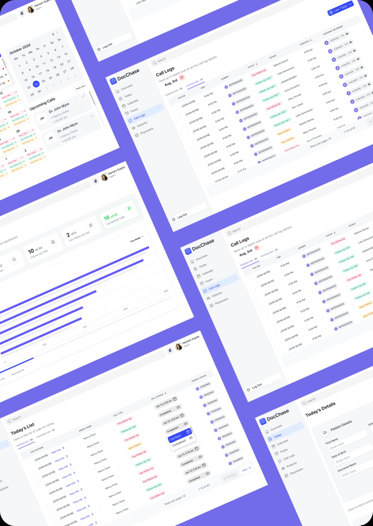 DocChase user interface mockup 4