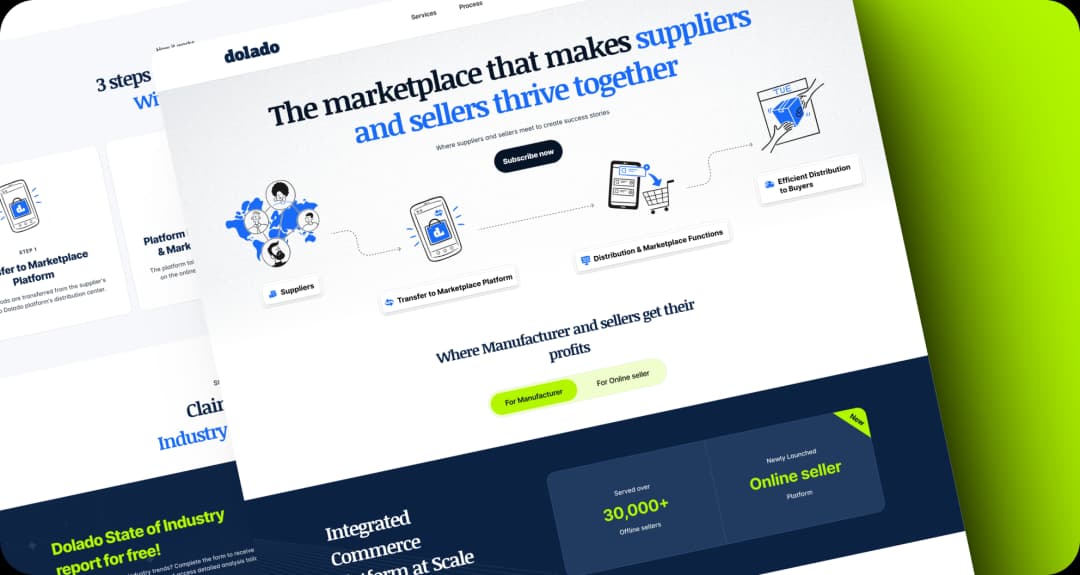 Dolado user interface mockup 1